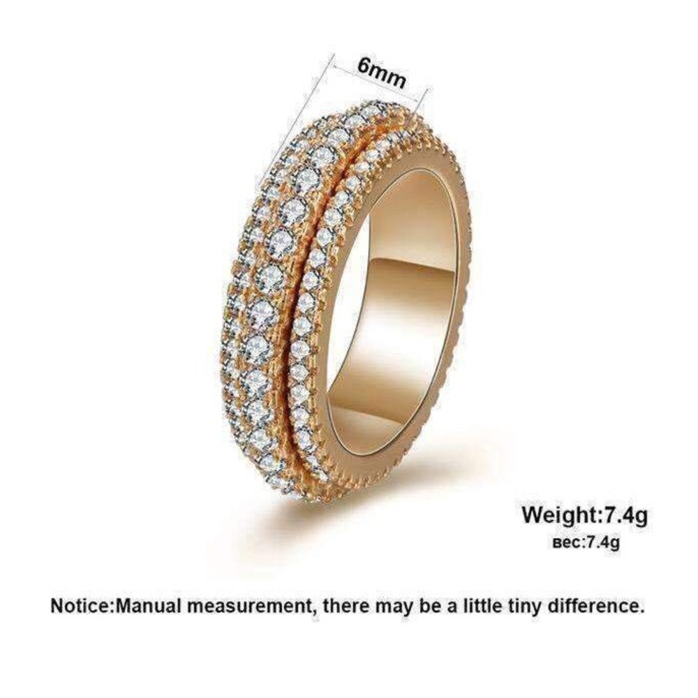 Gold infinity stacking ring - Picture 5 of 6